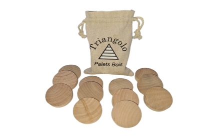 TRIANGOLO Nouveau Jeu De Palets en Bois - Un Jeu Différent sur Chacune TRIANGOLO Nouveau Jeu De Palets en Bois - Un Jeu Différent sur Chacune